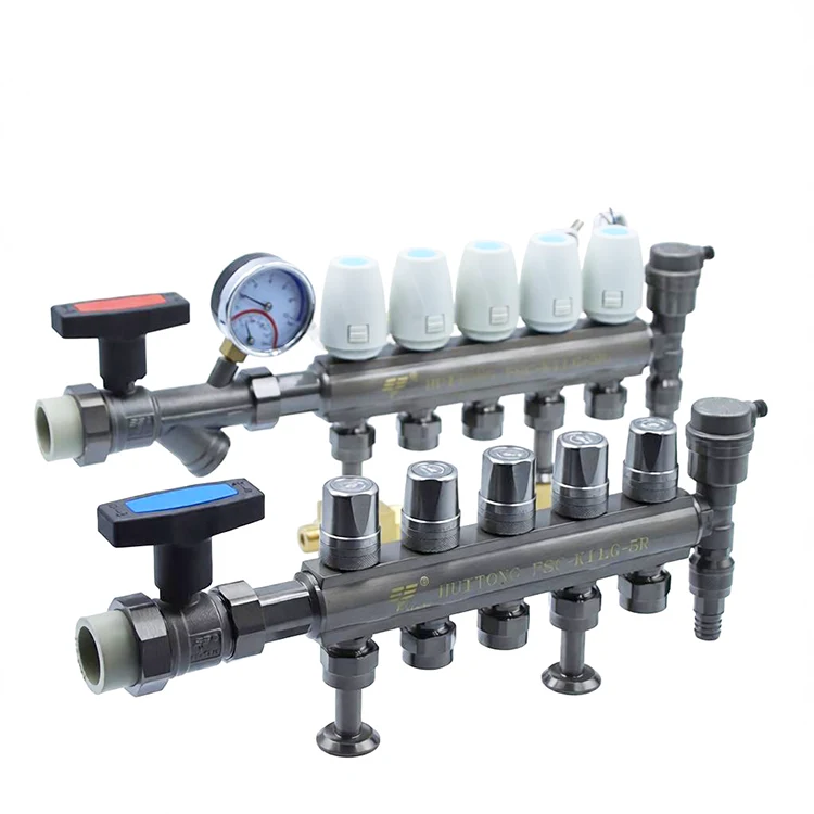 Brass Integrated Manifold for Floor Heating Tubing