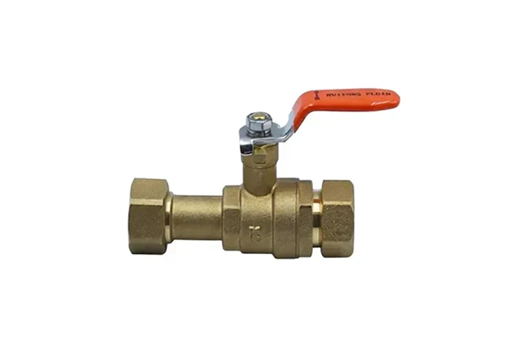 Extended Double Female Thread Brass Ball Valve with Union