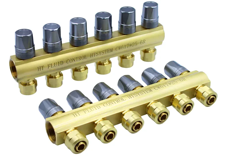 Brass Integrated Manifold for Floor Heating Tubing