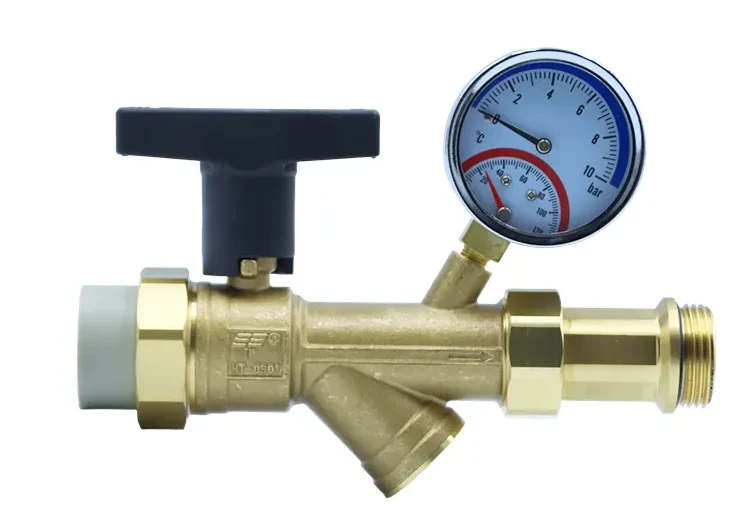 Union Type Branch Manifold Inlet Control Ball Valve