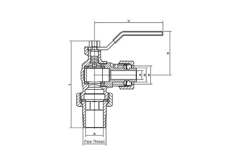 Floor Heating Pipe Integrated Flow Control Valve