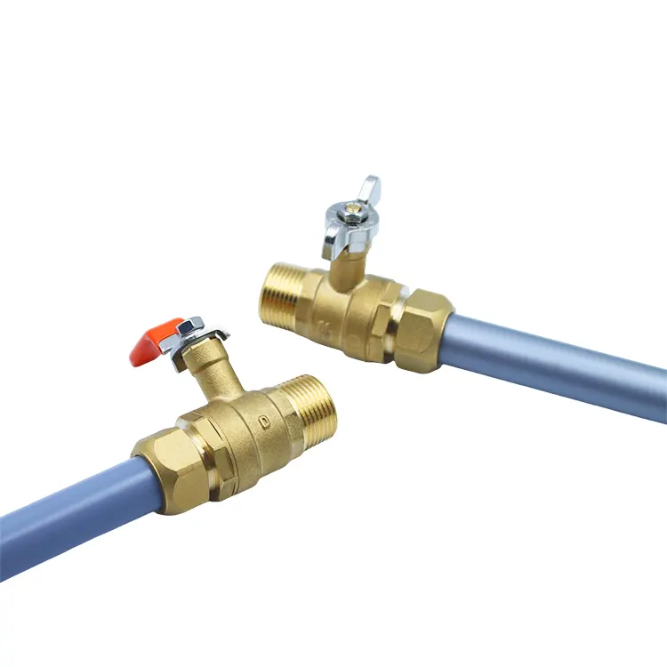Male Thread Two-Position Compression Brass Ball Valve for Boiler Piping